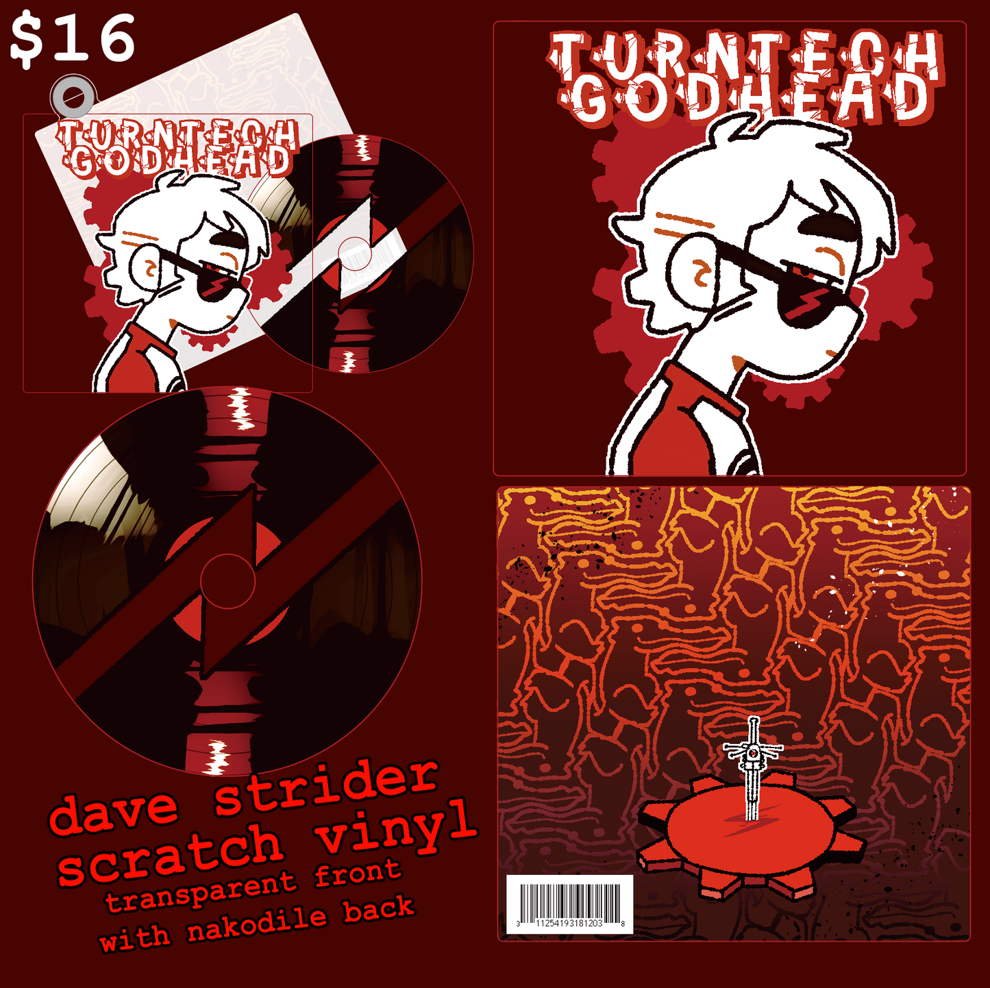 PREORDER - HOMESTUCK Turntech Godhead CD Charm
