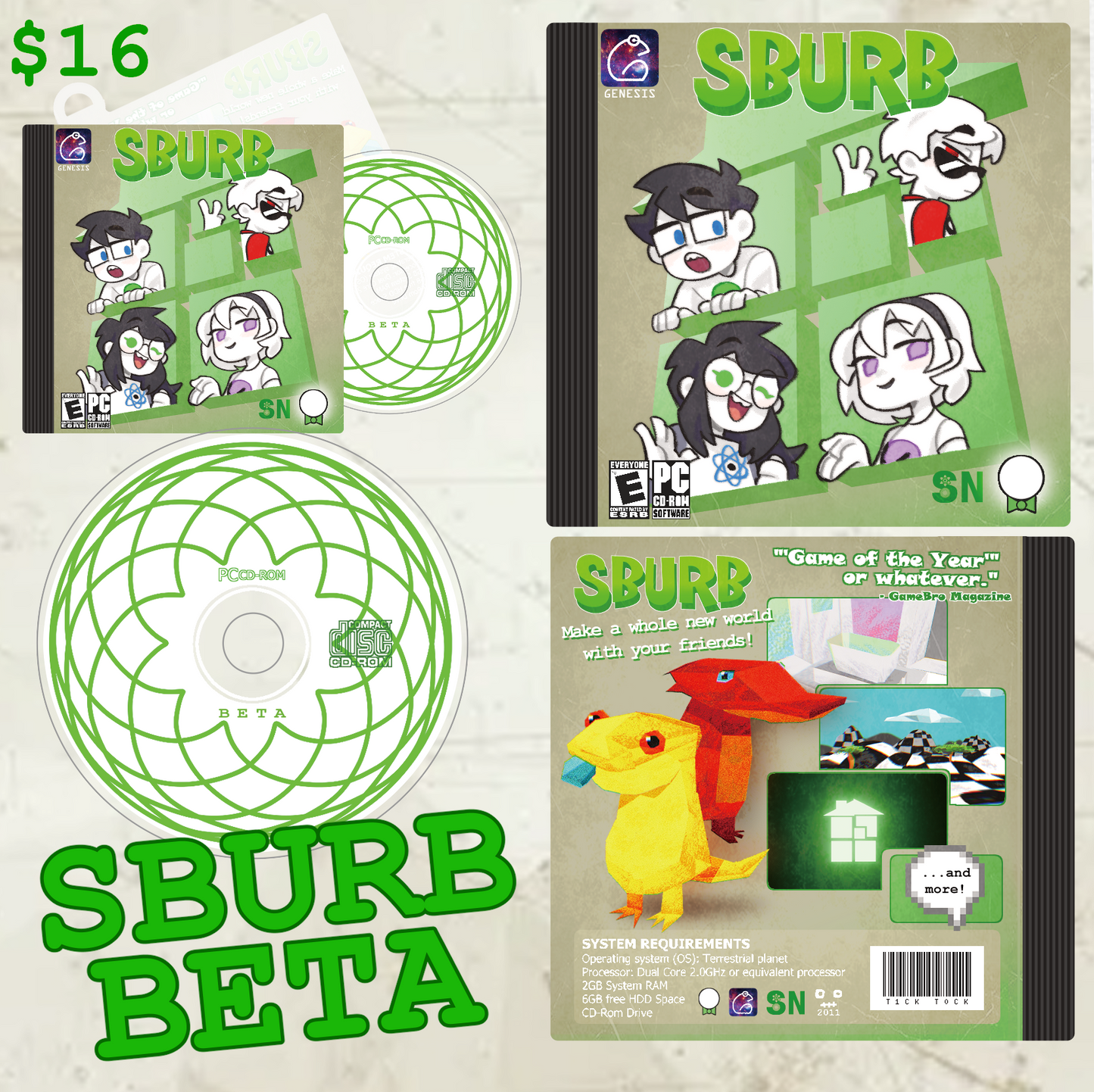 PREORDER - HOMESTUCK Retro BETA SBURB Charm