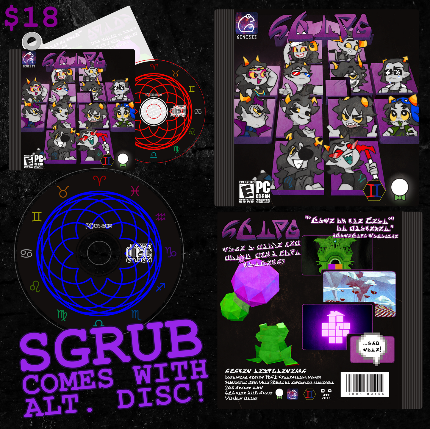 PREORDER - HOMESTUCK Retro SGRUB Charm