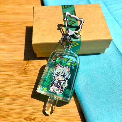 GENSHIN IMPACT 2.5" Kitty Chongyun Oil Popsicle Charm