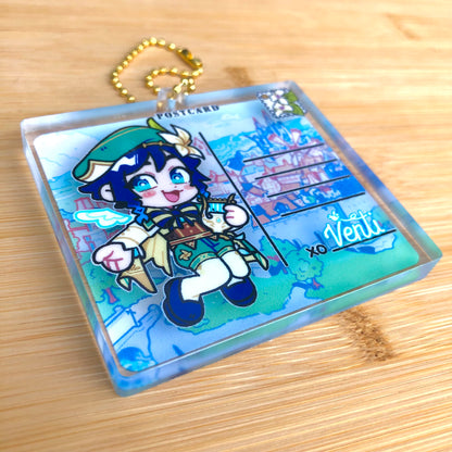 GENSHIN IMPACT 3" 3D 4NEMO Post Card Charms