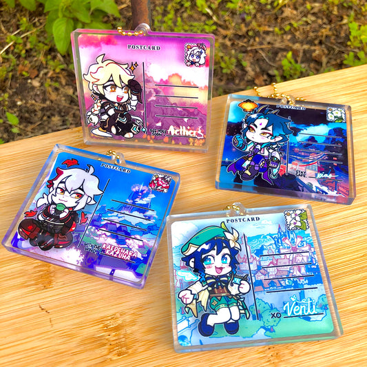 GENSHIN IMPACT 3" 3D 4NEMO Post Card Charms